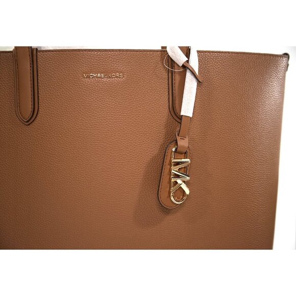 Michael Kors Luggage Leather Eliza XL Extra Large Reversible Tote Bag NWT - Picture 2 of 8